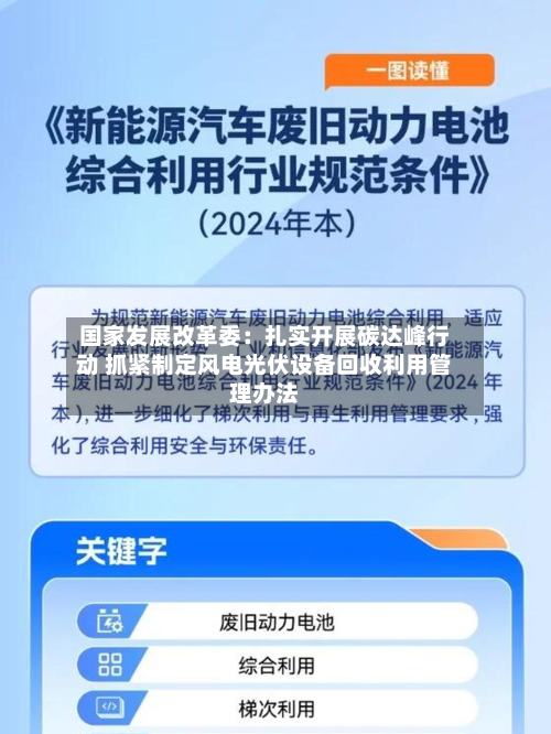 国家发展改革委：扎实开展碳达峰行动 抓紧制定风电光伏设备回收利用管理办法-第2张图片